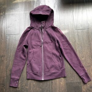 Lululemon Athletica Purple Sweatshirt with Fitted Hood
